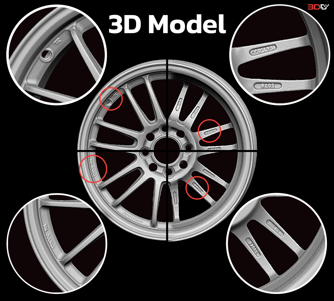 Einscan HX : Laser Mode แสกนล้อแม็กแบบละเอียดคม ชัด | 3DD Digital ...